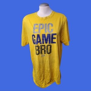 Under Armour Yellow Epic Game Bro T-Shirt
